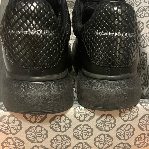 All black Alexander McQueen casual shoe. - Picture 2 of 5